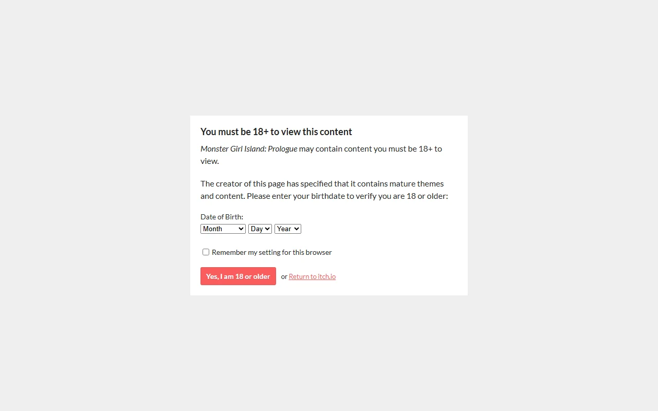 Screenshot of Monstergirlisland